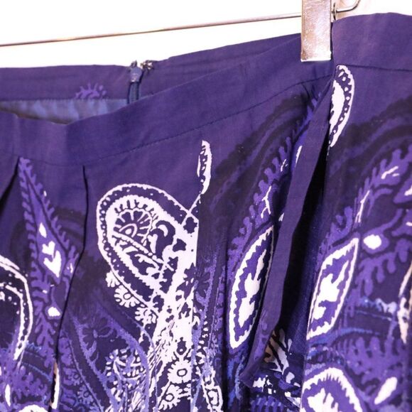 Faux Wrap Plus size Paisley Print Skirt Sz 20 - Picture 5 of 6